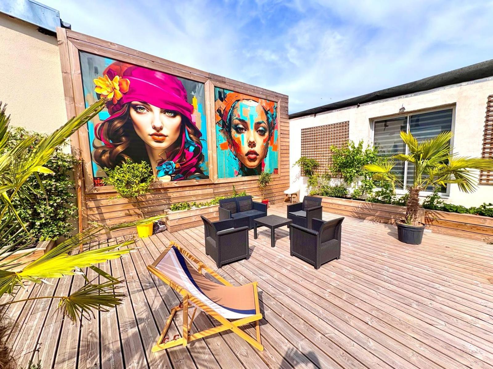 Apartment Loft 250 M2 Toit Terrasse Parking Netflix